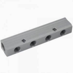 Manifold, Aluminium Double Sided - Female Inlet & Outlet